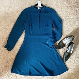 HM Egyptian Blue knee length dress